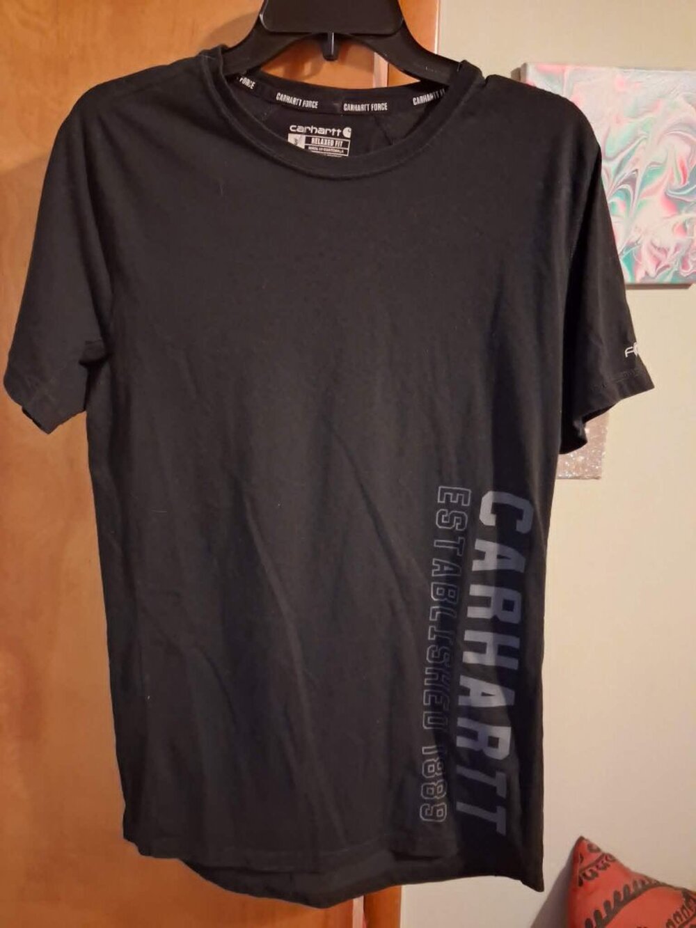 Carhartt Force Relaxed Fit Shirt Size Small Men's Short Sleeve